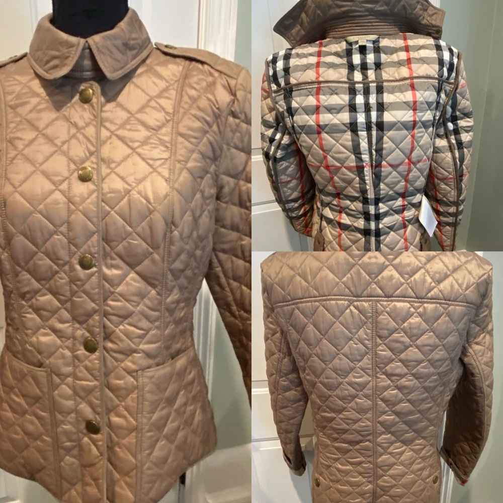 Burberry Kencott Jacket in small in (fawn)